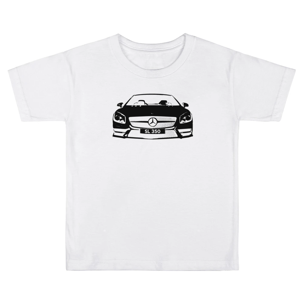 Mercedes Benz SL 350 Spyder Convertible Graphic Car Enthusiast Kids Boys Girls T-Shirt