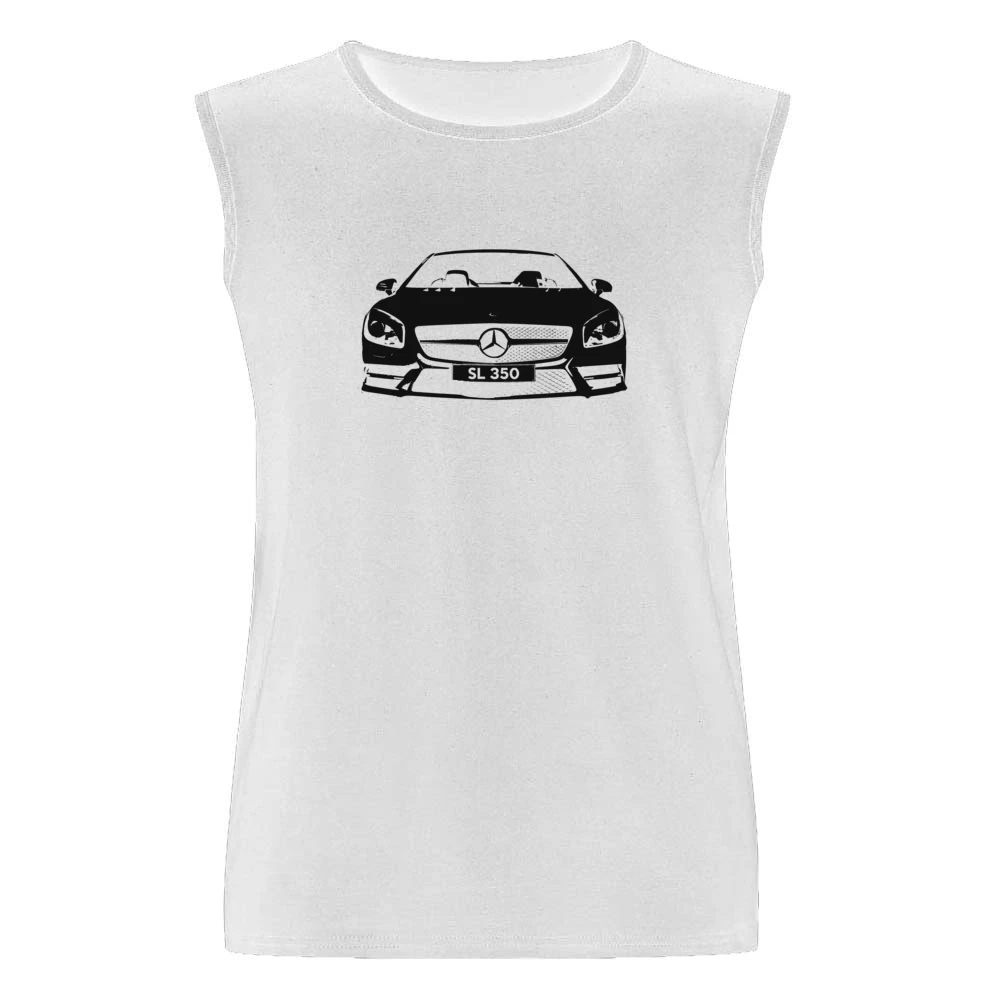 Mercedes Benz SL 350 Spyder Convertible Graphic Car Enthusiast Men Sleeveless T-Shirt
