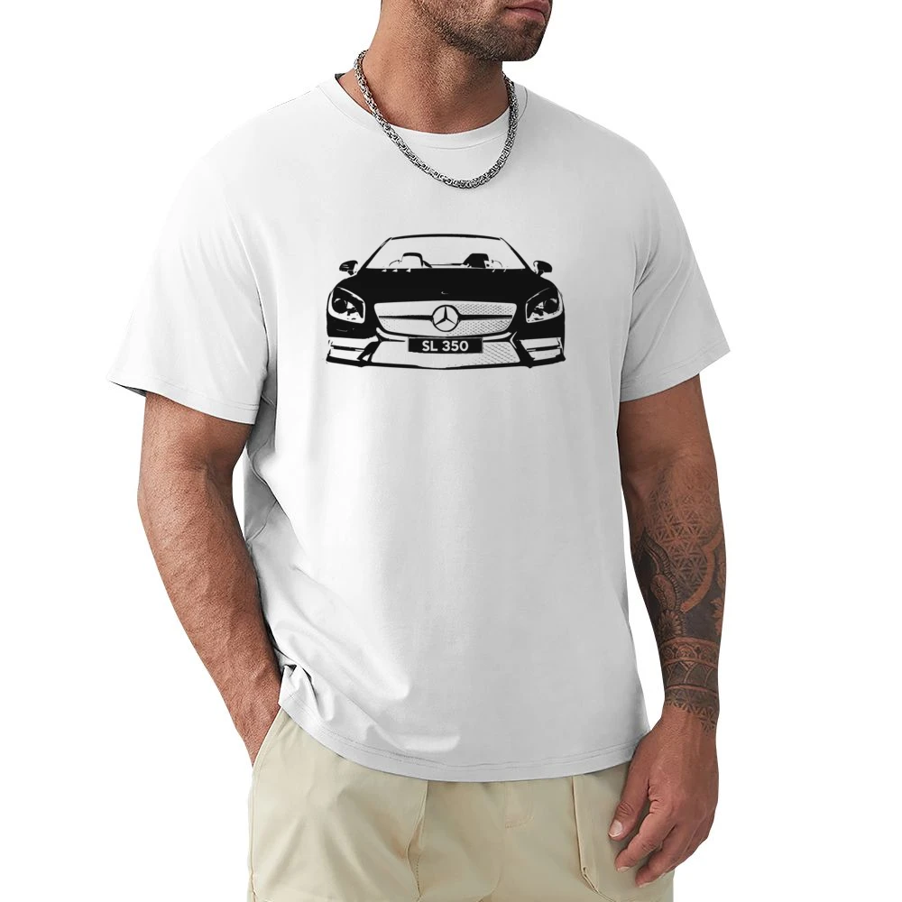 Mercedes Benz SL 350 Spyder Convertible Graphic Car Enthusiast Premium Men T-shirt