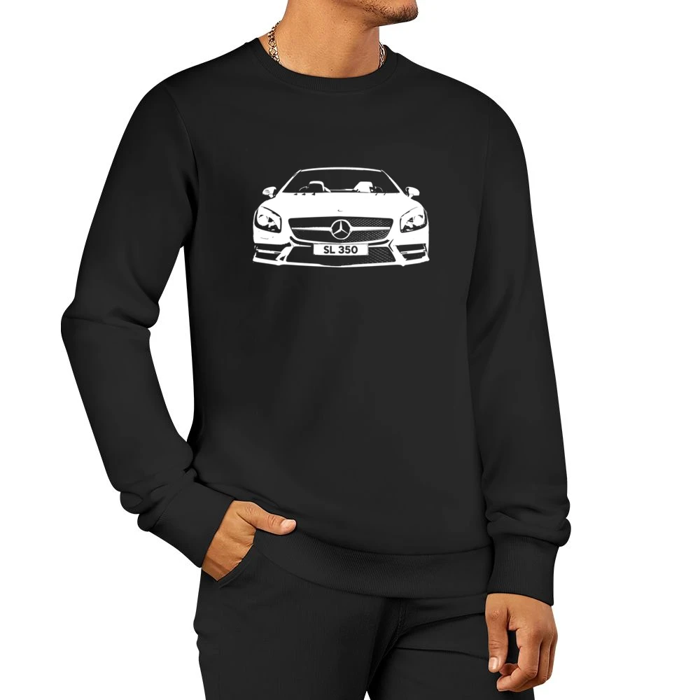 Mercedes Benz SL 350 Spyder Convertible Graphic Car Lover Men Pullover Sweatshirt