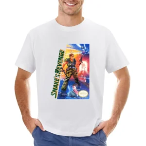 Metal Gear 2 Snake's Revenge Nes Nintendo Old School Retro Video Game Asian Size Men T-Shirt