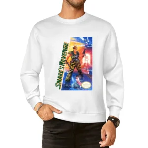 Metal Gear 2 Snake's Revenge Nes Nintendo Old School Retro Video Game European Size Pullover Sweater