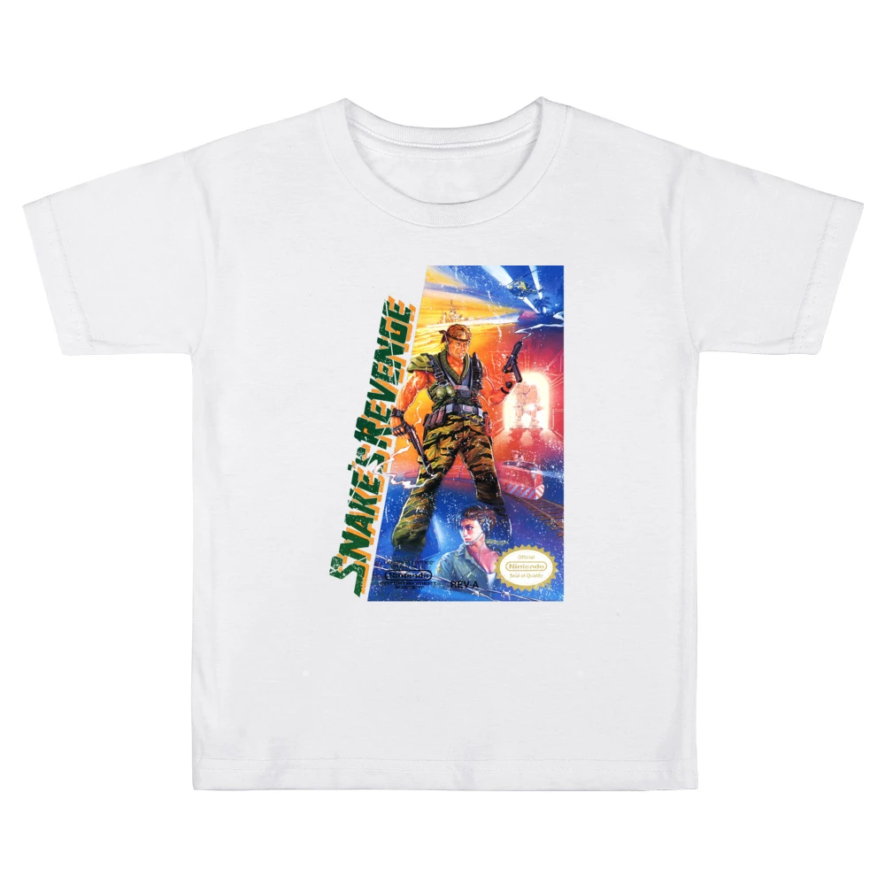 Metal Gear 2 Snake's Revenge Nes Nintendo Old School Retro Video Game Kids Boys Girls T-Shirt