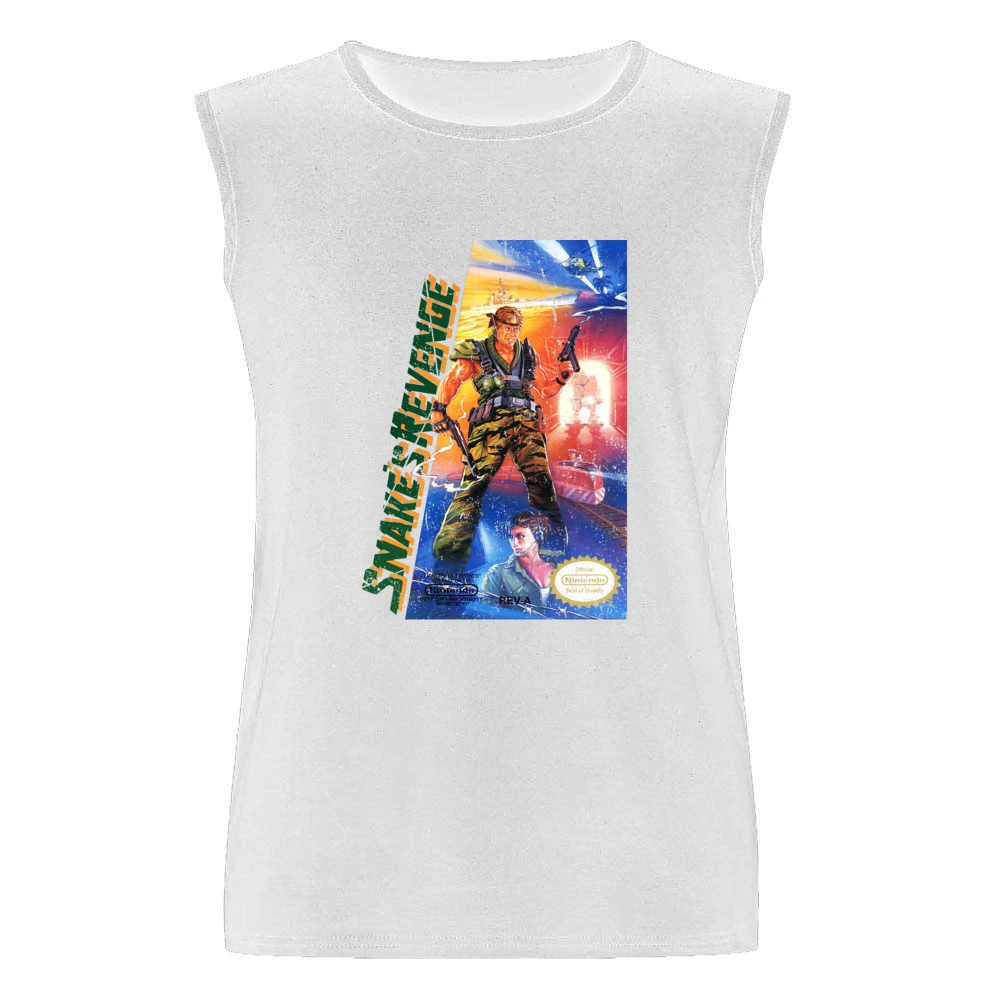 Metal Gear 2 Snake's Revenge Nes Nintendo Old School Retro Video Game Men Sleeveless T-Shirt