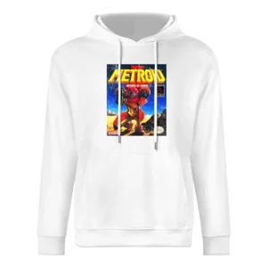 Metroid 2 Return Of Samus Game Boy Nintendo Old School Retro Video Gam European Size Men Hoodie