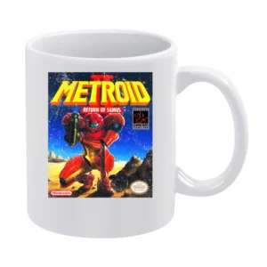 Metroid 2 Return Of Samus Game Boy Nintendo Old School Retro Video Gam White Mug