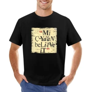 Michael Smith Mi Cyan Believe It Album Cover Distressed Image Asian Size Men T-Shirt