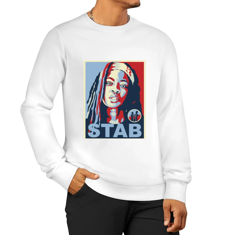 Michonne Tshirt Men Pullover Sweatshirt