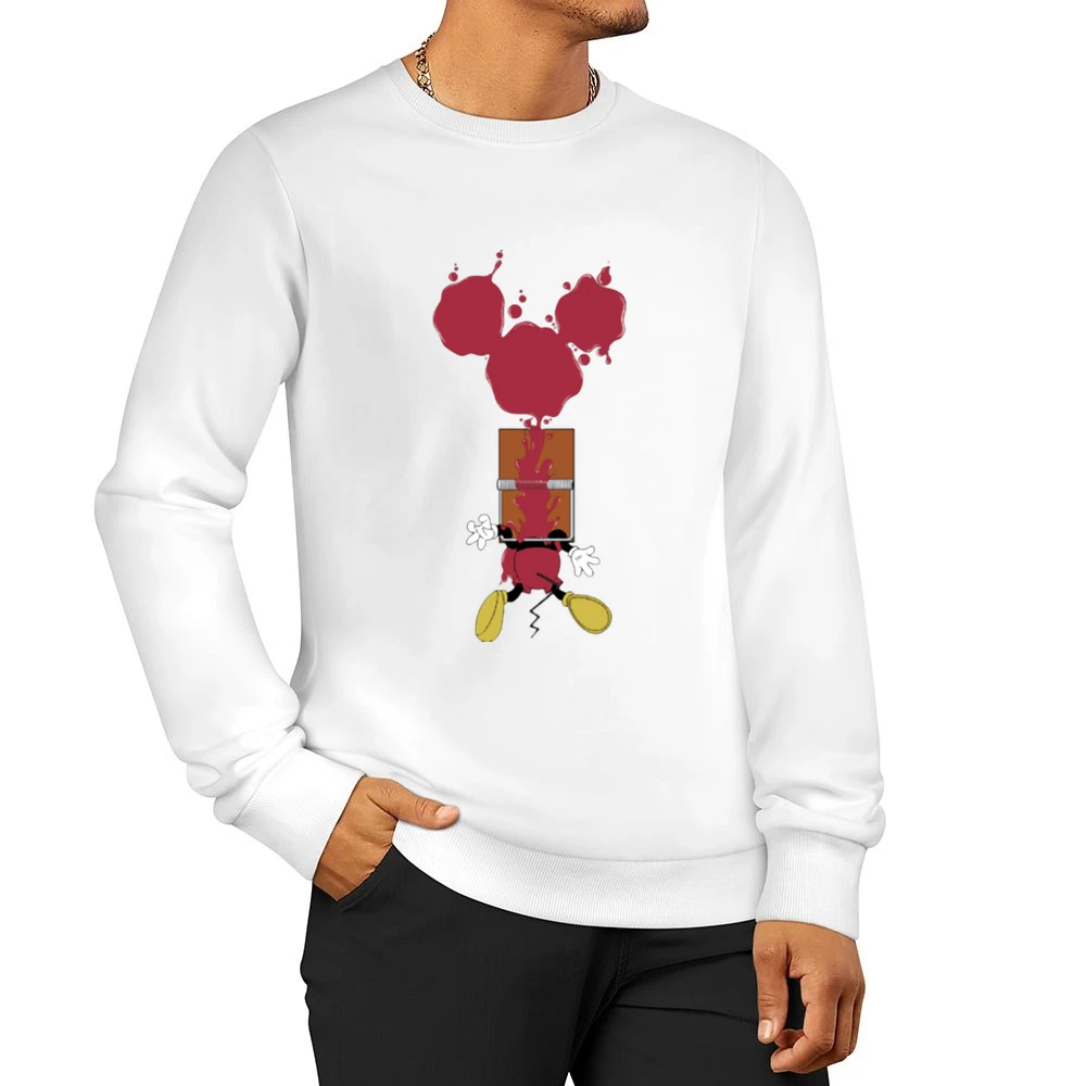 Mickey Mouse Trapped funny Men Pullover Sweatshirt