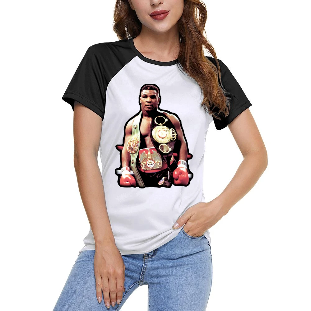 Mike Tyson Boxing Women Ladies Short Sleeve T-Shirt