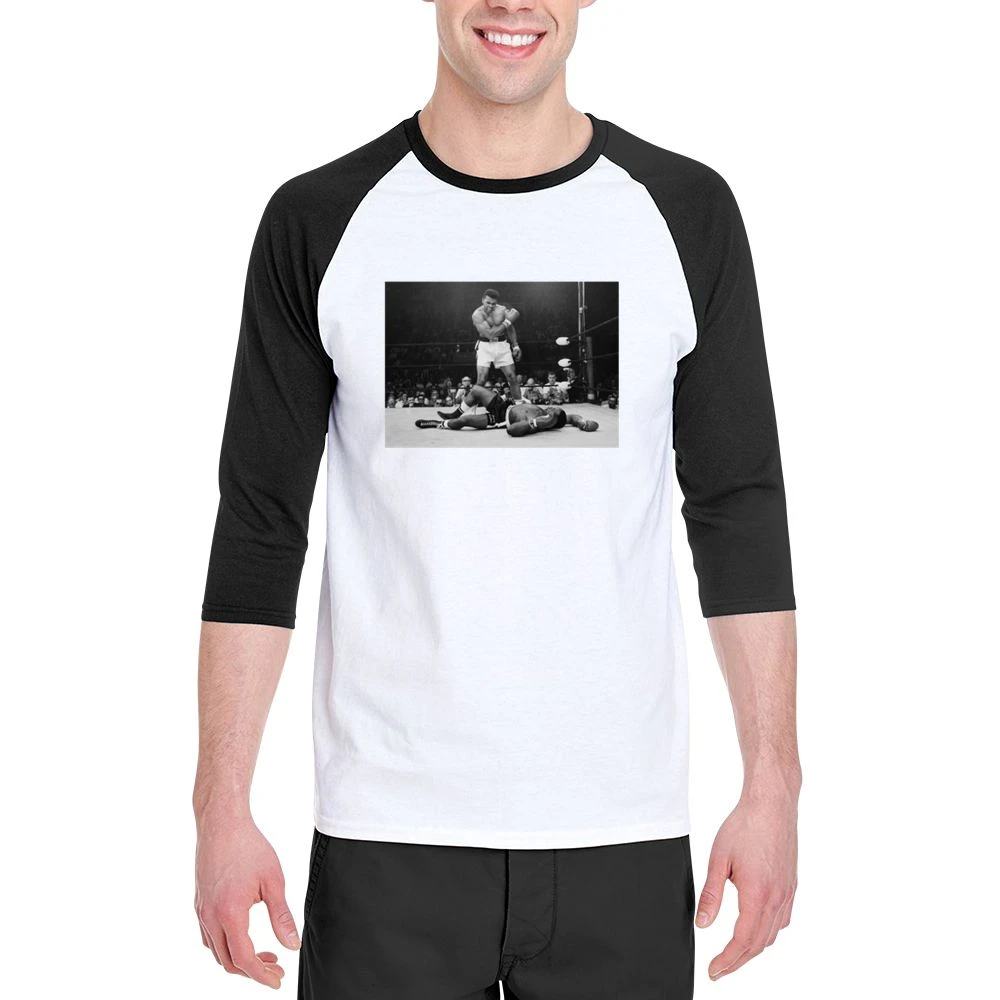 Mohammed Ali Knockout Tshirt Men 3/4 Sleeve T-Shirt