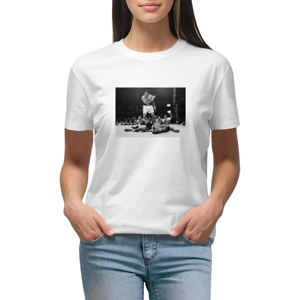 Mohammed Ali Knockout Tshirt Premium Women Ladies T-shirt