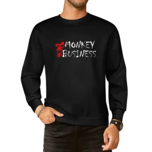 Monkey Business funny ape animals European Size Pullover Sweater