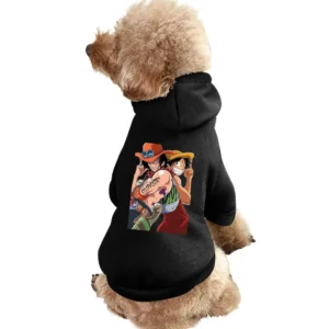 Monkey D Luffy and portgas D Ace one pice anime manga Pet Apparel Clothes