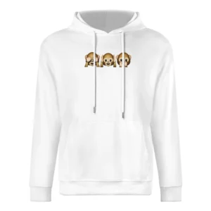 Monkey Shy Emojis See No Evil Hear No Evil Speak No Evil Fun Graphic T European Size Men Hoodie