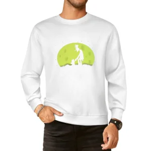 Moon Over Doof phineas and ferb Black T-Shirt European Size Pullover Sweater