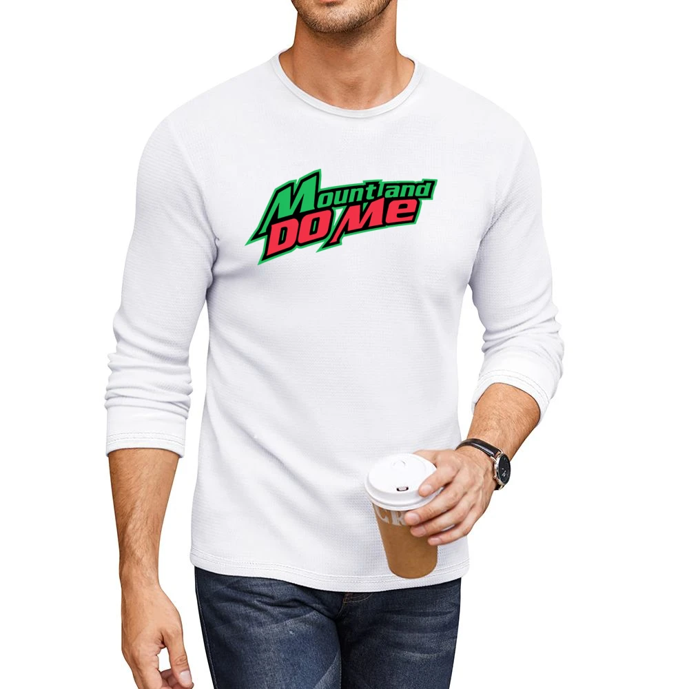 Mount And Dew Me Funny Men CrewNeck Long Sleeve T-Shirt