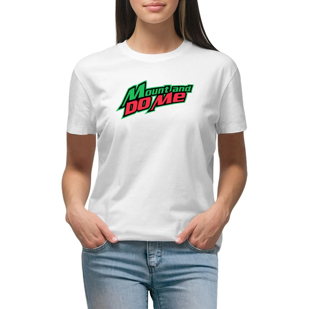 Mount And Dew Me Funny Premium Women Ladies T-shirt