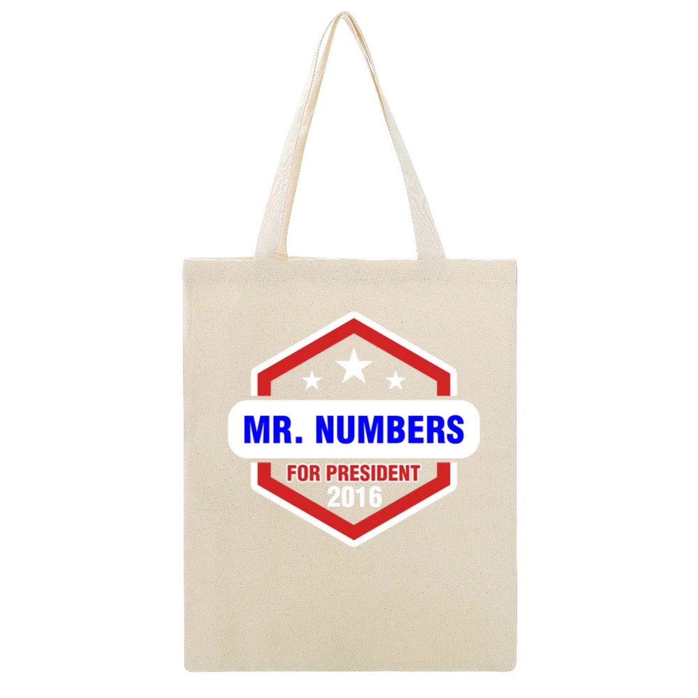 Mr Beige Canvas Tote Shopping Bag