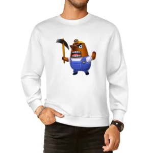 Mr Resetti From Animal Crossing Nintendo Character Video Game European Size Pullover Sweater