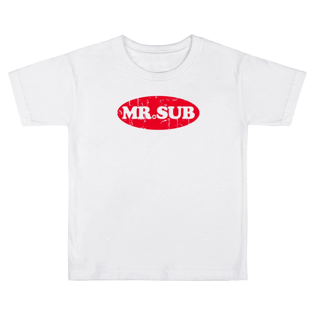 Mr Sub Fast Food Restaurant Distressed Look Kids Boys Girls T-Shirt