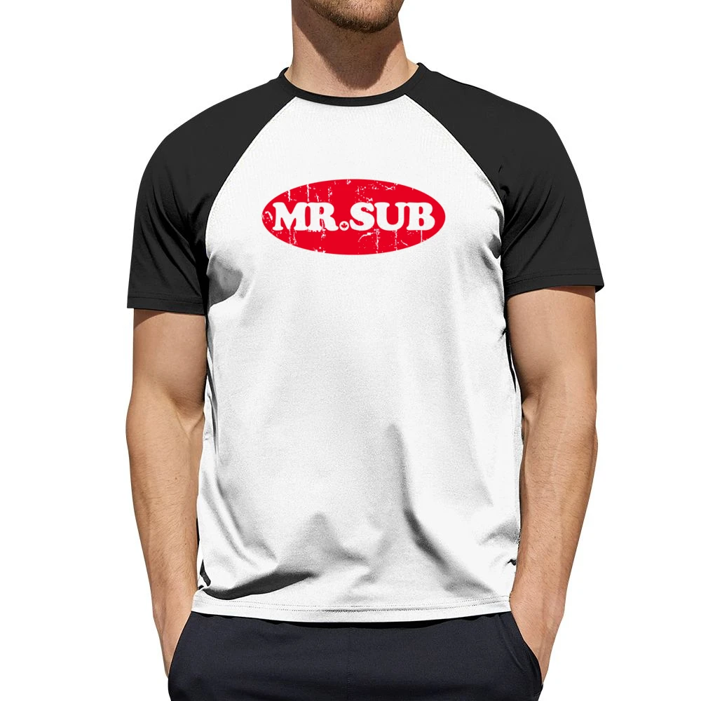 Mr Sub Fast Food Restaurant Distressed Look Men Short Sleeve T-Shirt