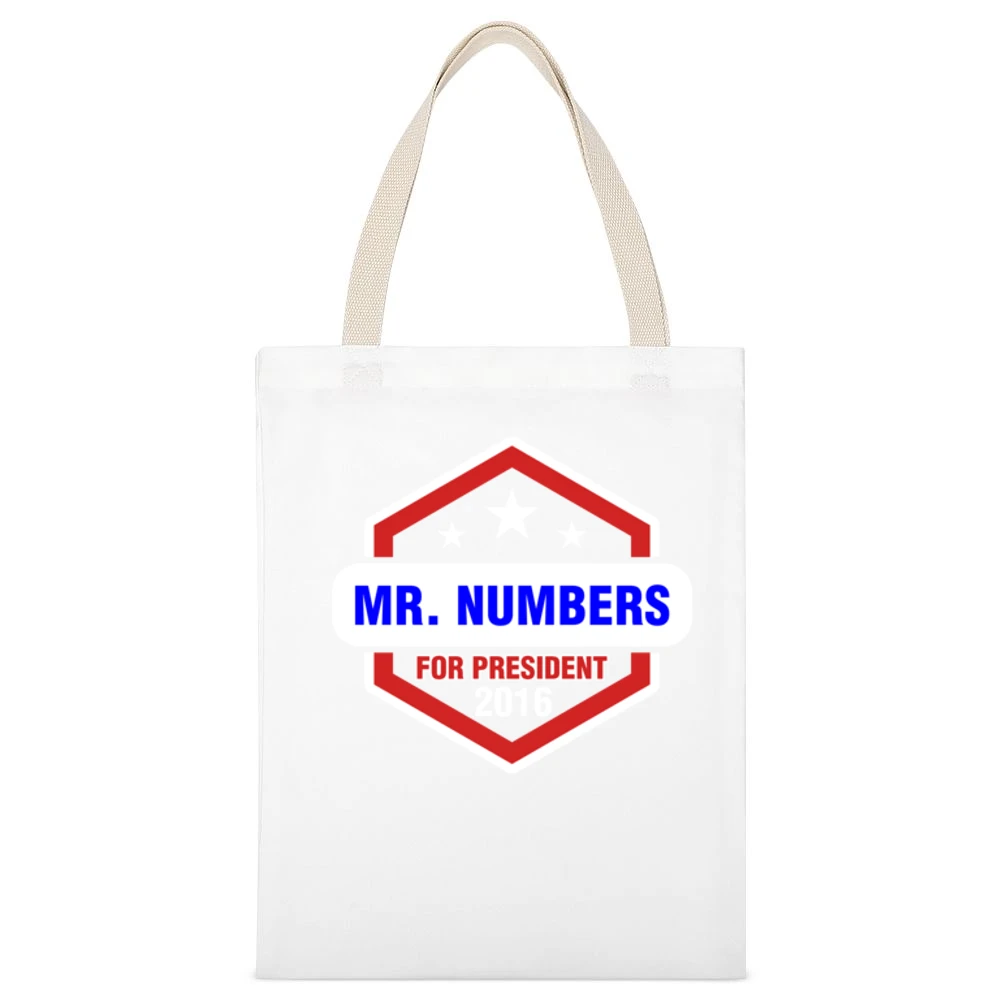 Mr White Canvas Tote Shopping Bag