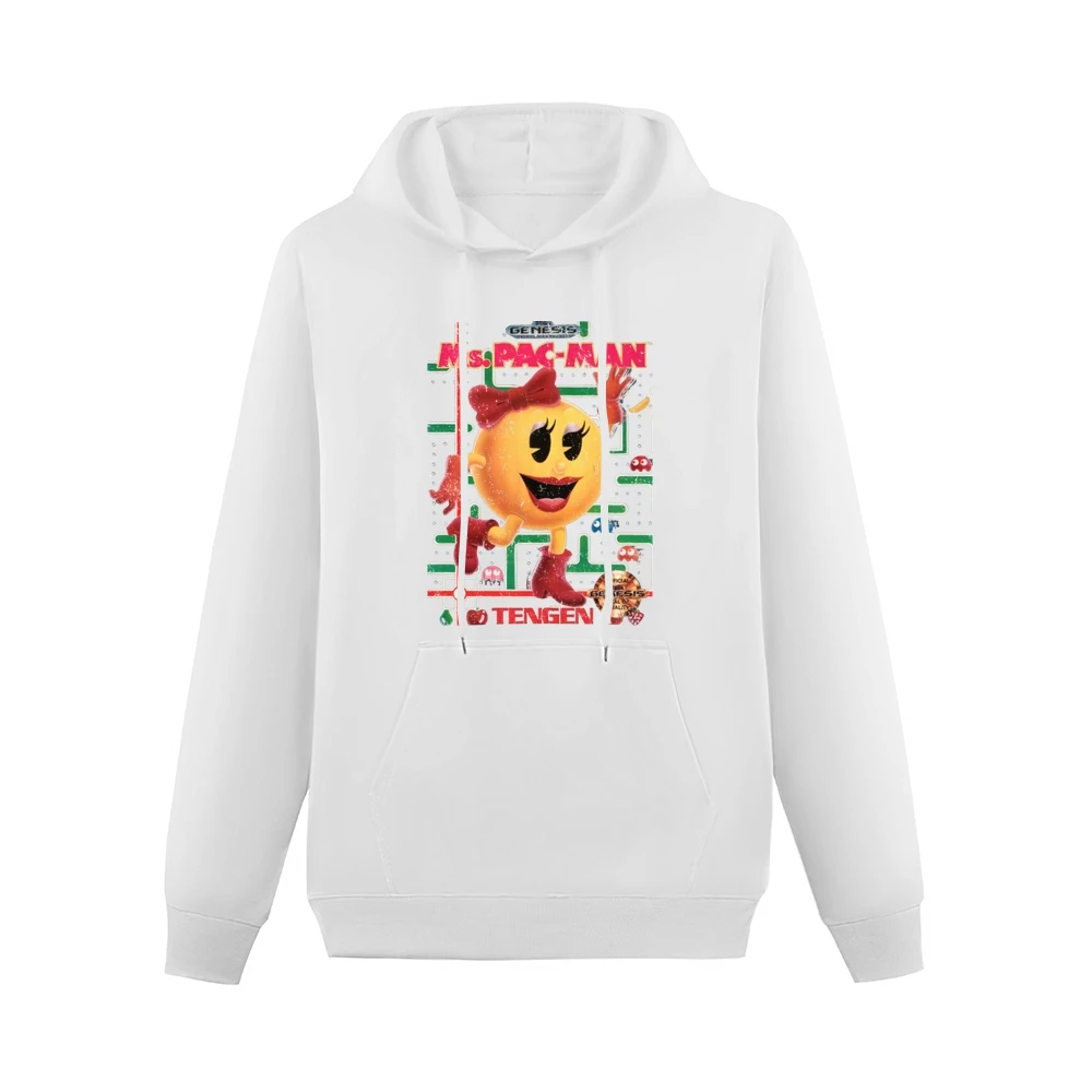 Ms Pacman Sega Genesis Old School Retro Video Game Fan Distressed Blac Men Hoodie With Pocket