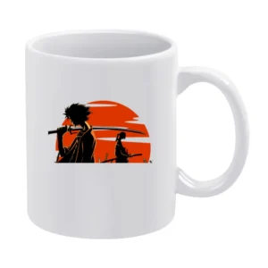 Mugen And Jin over the sun Samurai champloo anime manga White Mug