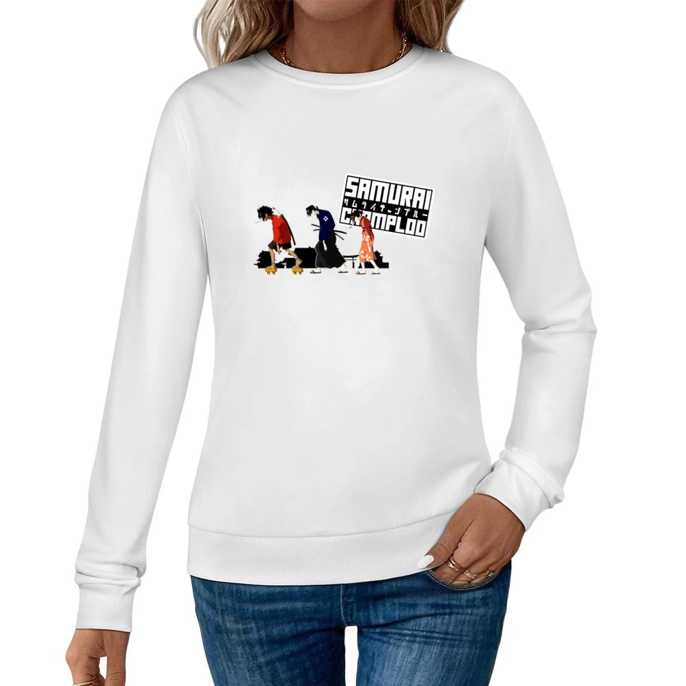 Mugen Jin and Fuu Samurai champloo anime manga Women Pullover Sweatshirt