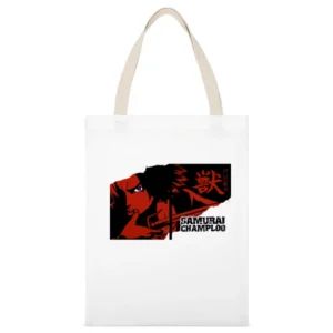 Mugen Mix Style swordship samurai champloo anime manga White Canvas Tote Shopping Bag