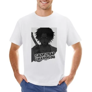 Mugen from samurai champloo mix anime manga Asian Size Men T-Shirt