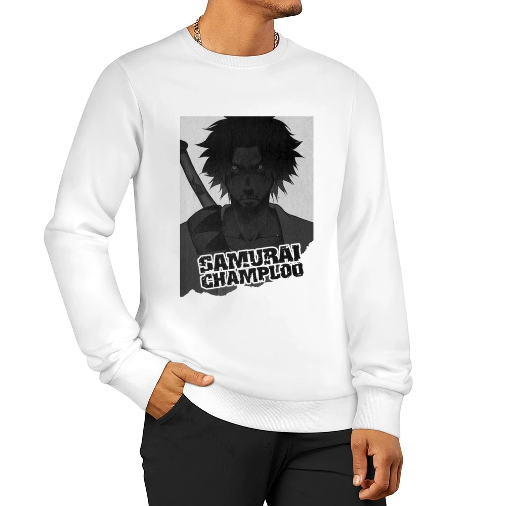 Mugen from samurai champloo mix anime manga Men Pullover Sweatshirt