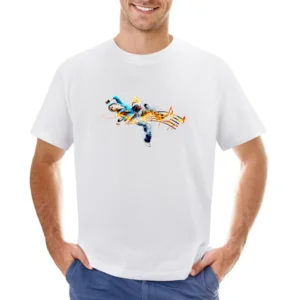 Musical Dancing Notes Asian Size Men T-Shirt