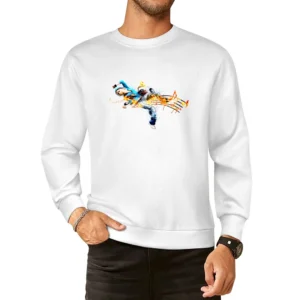 Musical Dancing Notes European Size Pullover Sweater