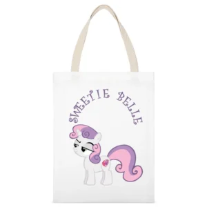 My Little Pony Sweetie Belle White Canvas Tote Shopping Bag