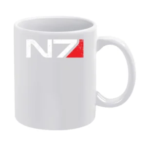 N7 Mass Effect Andromeda Armor Video Game RPG White Mug