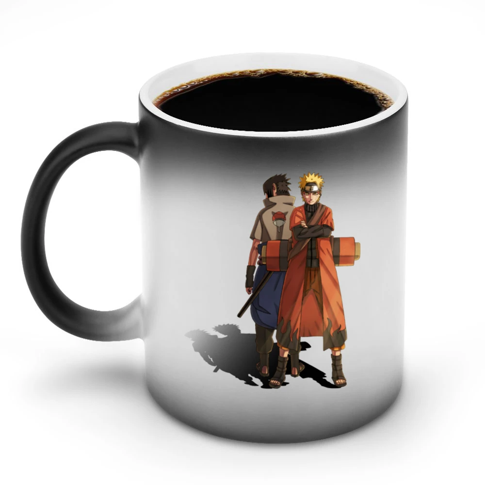 Naruto Uzumaki Sage scroll - Sasuke Uchiha Kusanagi sword Akatsuki ani Discoloration Mug