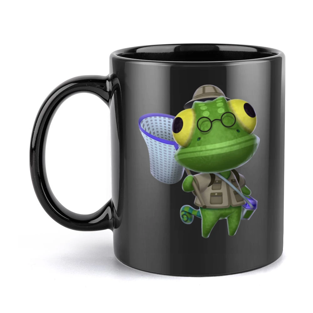 Nat From Animal Crossing Nintendo Character Video Game Black Mug