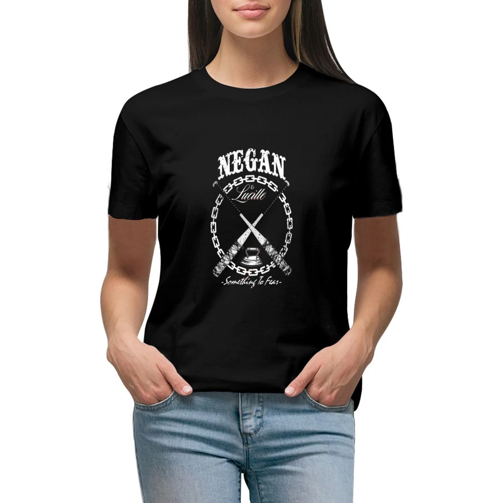 Neagan Something to Fear Tshirt Premium Women Ladies T-shirt