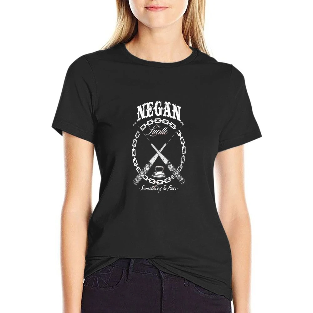 Neagan Something to Fear Tshirt US Size Women Ladies T-shirt