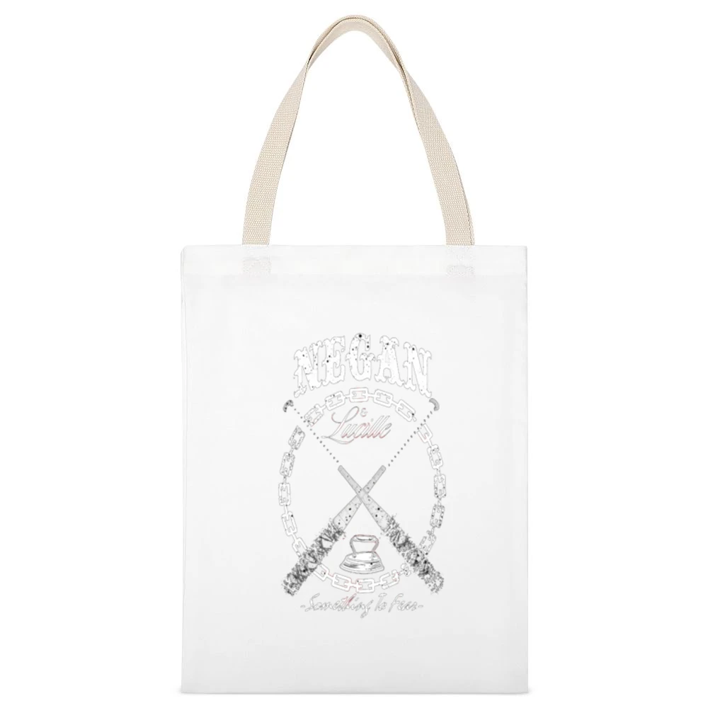 Neagan Something to Fear Tshirt White Canvas Tote Shopping Bag