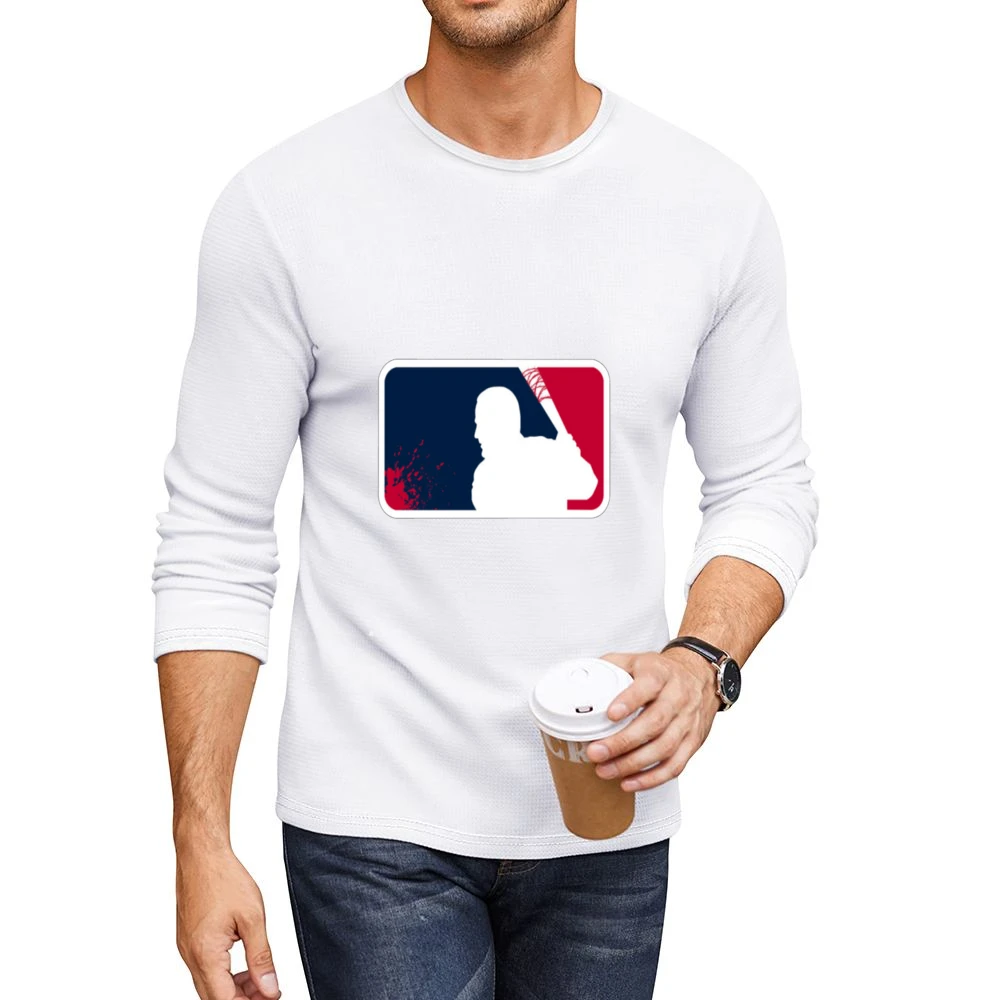 Negan MLB tshirt Men CrewNeck Long Sleeve T-Shirt