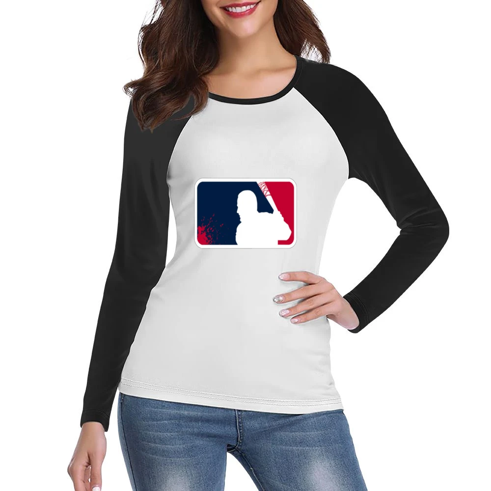 Negan MLB tshirt Women Ladies Long Sleeve T-Shirt