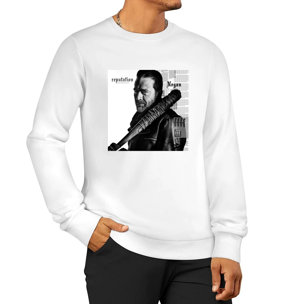 Negan Reputation Parody Zombie Tv Show Men Pullover Sweatshirt