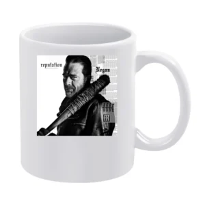 Negan Reputation Parody Zombie Tv Show White Mug