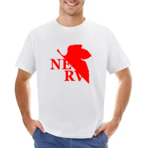 Neon Genesis Evangelion NGE science-fantasy mecha anime Nerv logo T Sh Asian Size Men T-Shirt