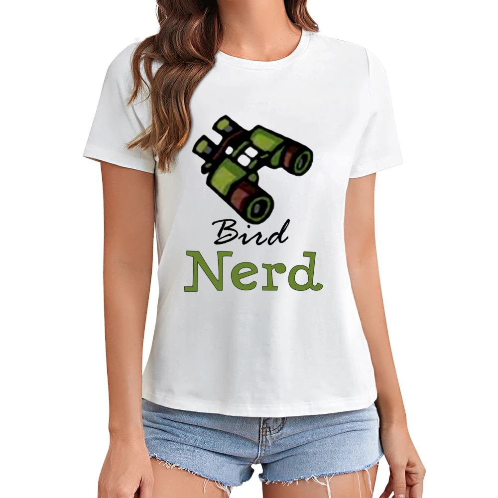 Nerd bird watcher Asian Size Women Ladies T-shirt