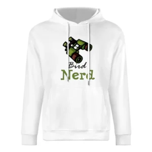 Nerd bird watcher European Size Men Hoodie