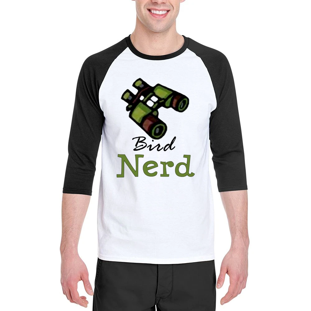 Nerd bird watcher Men 3/4 Sleeve T-Shirt